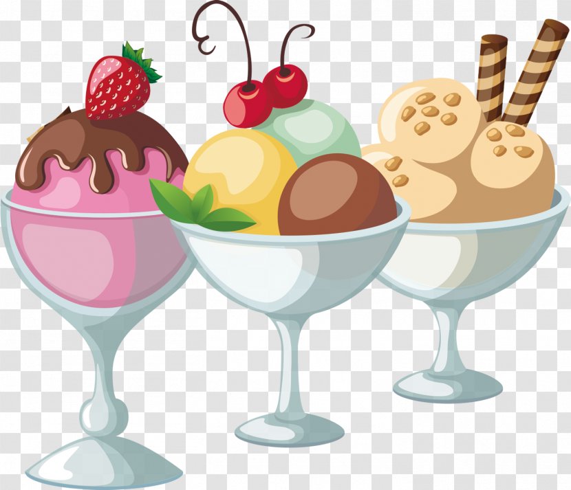 Ice Cream Sundae Tea Gelato - Cold Drink Transparent PNG