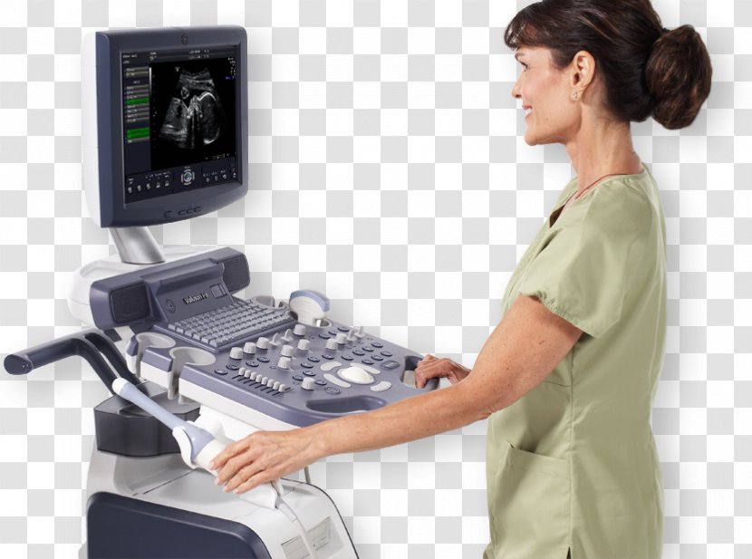 Medical Equipment Ultrasonography Medicine Uzi Skanery GE Healthcare - Watercolor - Ultrasound Machine Transparent PNG