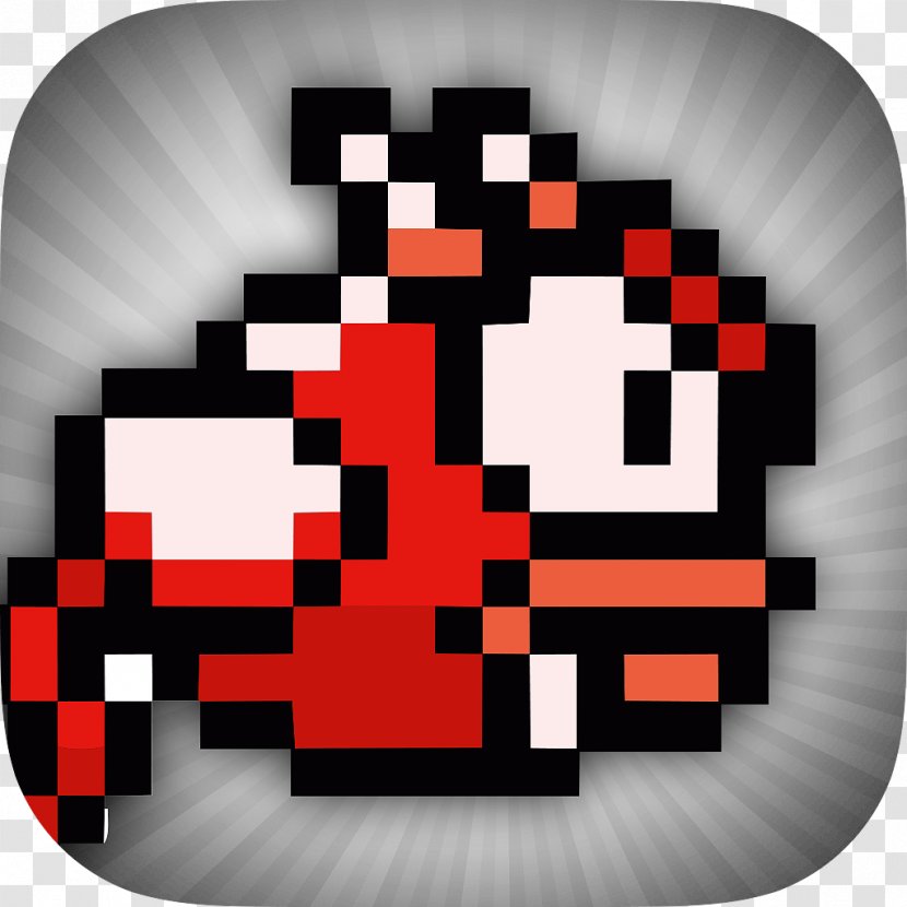 Red Flappy Bird Blue Jumping Dinosaur Transparent PNG