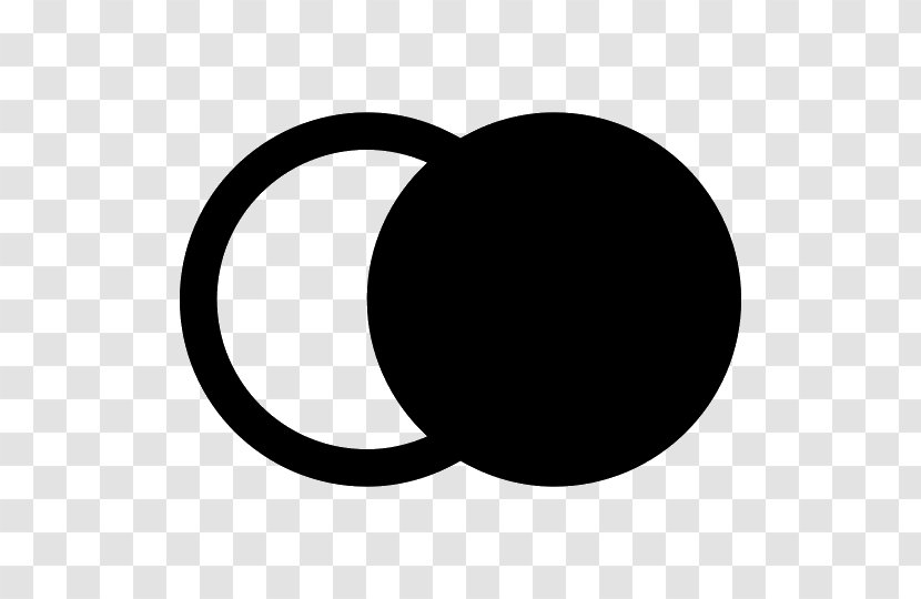 Circle White Crescent Black M Clip Art Transparent PNG