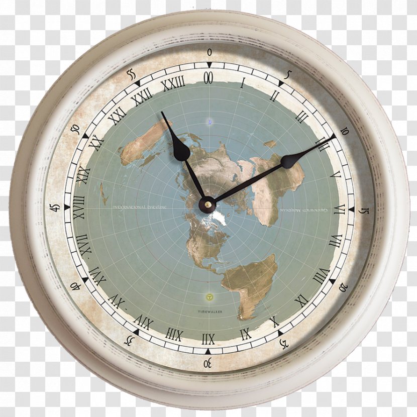 Flat Earth 24-hour Clock - 24hour Transparent PNG