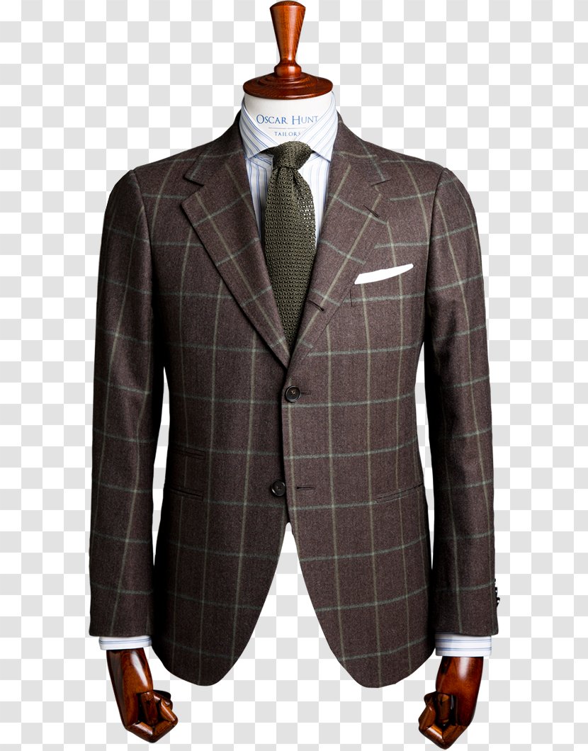 Tartan Tuxedo M. Brown - Button - Sport Coat Transparent PNG
