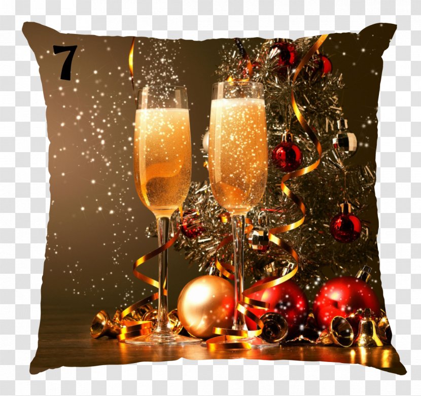 New Year's Day Eve Resolution Party - Throw Pillow - Happy Year Transparent PNG