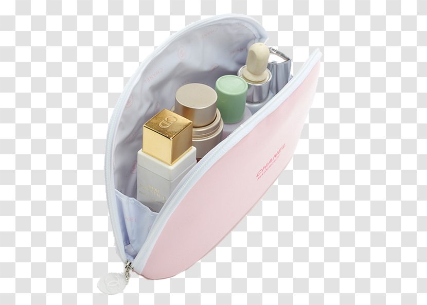 Chanel Cosmetics Toiletry Bag Make-up - Prada - South Korea Pink Cosmetic Transparent PNG