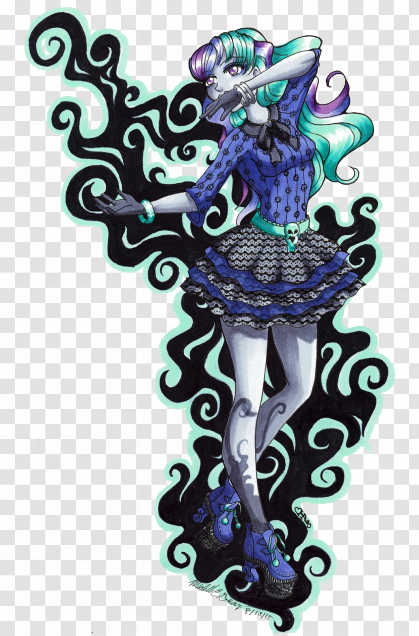 Monster High Draculaura Fan Art - 13 Wishes Transparent PNG