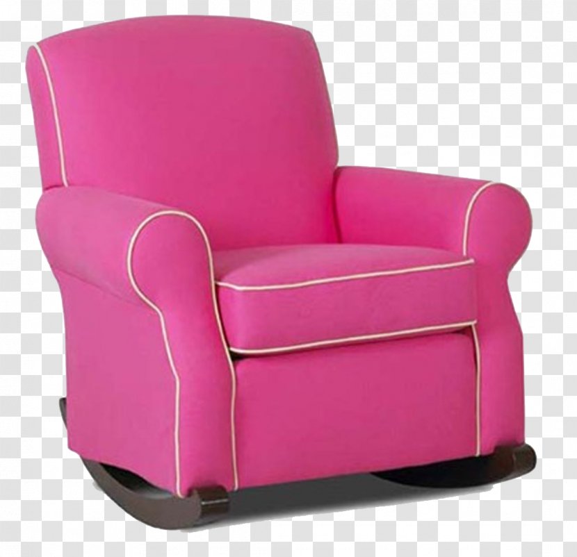 Recliner Glider Rocking Chairs Nursery - Pink Chair Transparent PNG