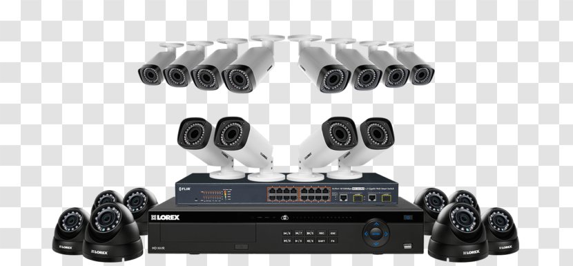 Wireless Security Camera Closed-circuit Television IP Alarms & Systems - Surveillance Transparent PNG