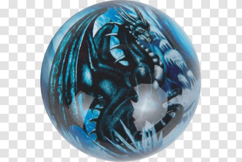 Cobalt Blue Iceberg Sphere Ball Paperweight - Dragon Cave Transparent PNG