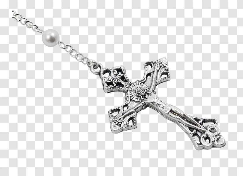 Charms & Pendants Crucifix Silver Body Jewellery Chain - Pendant Transparent PNG