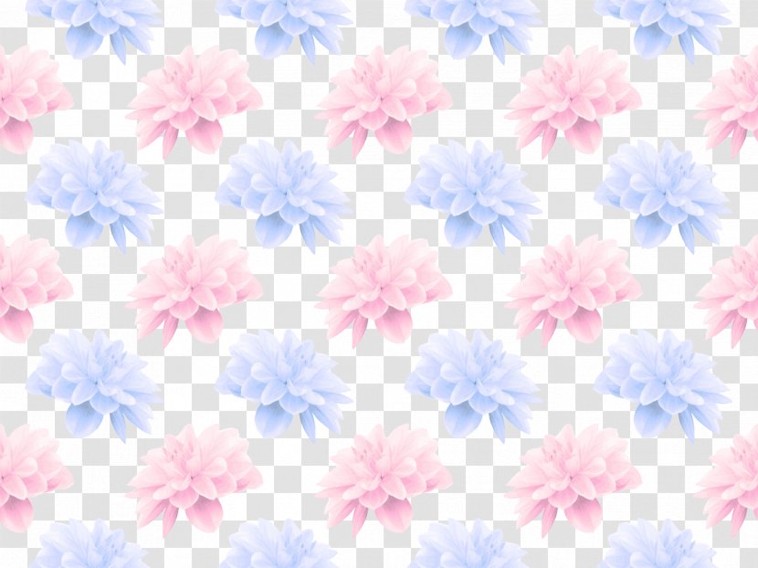 Blue Flower Pattern - Petal - Flowers Transparent PNG