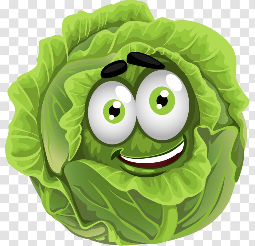 Vegetable Cartoon Fruit Clip Art - Green - Cabbage Transparent PNG