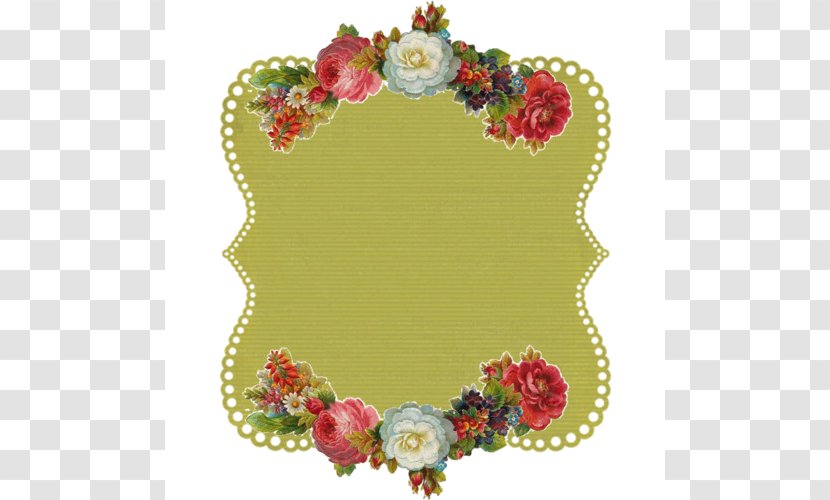 Floral Design Flower Paper Label - Sticker Transparent PNG