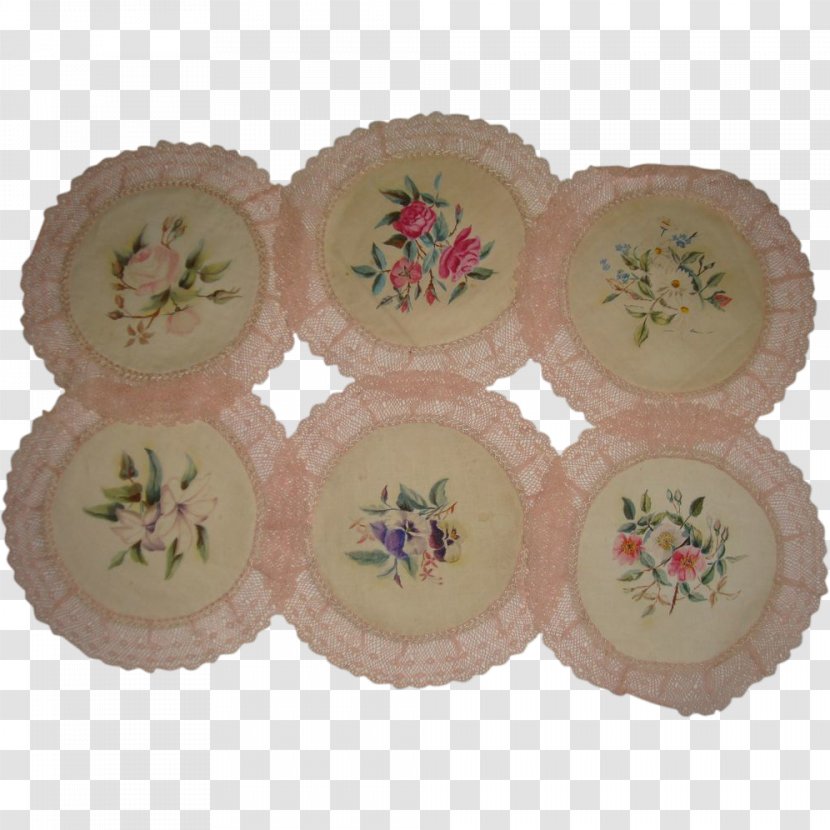 Plate Porcelain Tableware Material - Dishware - Hand-painted Flowers Picture Transparent PNG