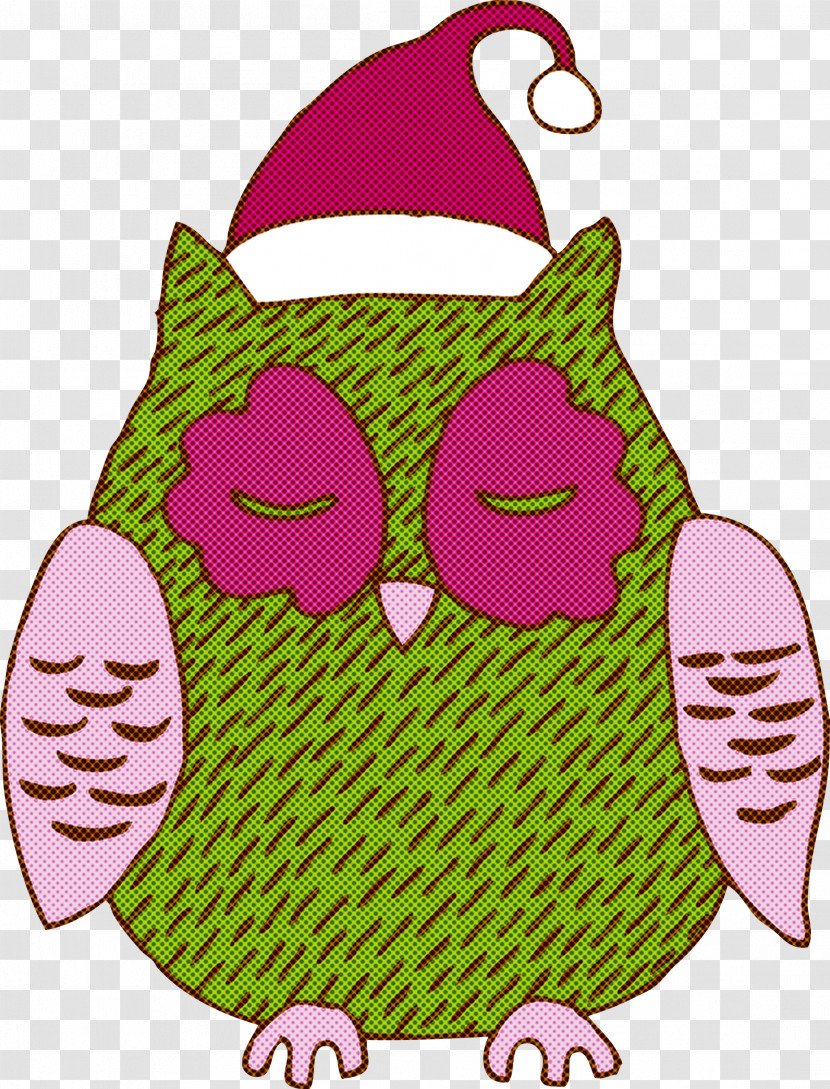 Owl Pink Cartoon Bird Of Prey Transparent PNG