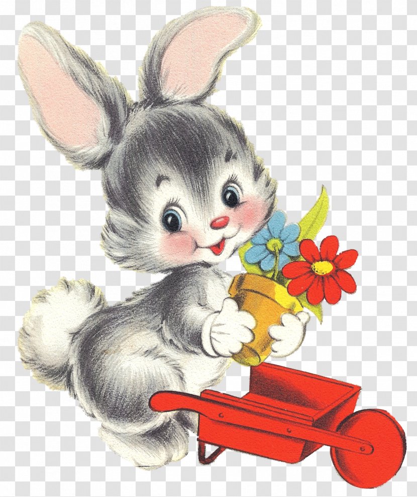 Easter Bunny Drawing Rabbit My First - Vintage Clothing Transparent PNG