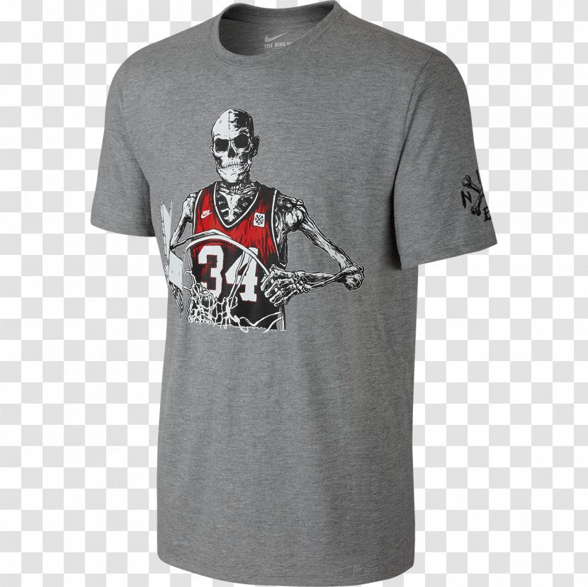 T-shirt Sleeve Nike Tee Bones - T Shirt Transparent PNG