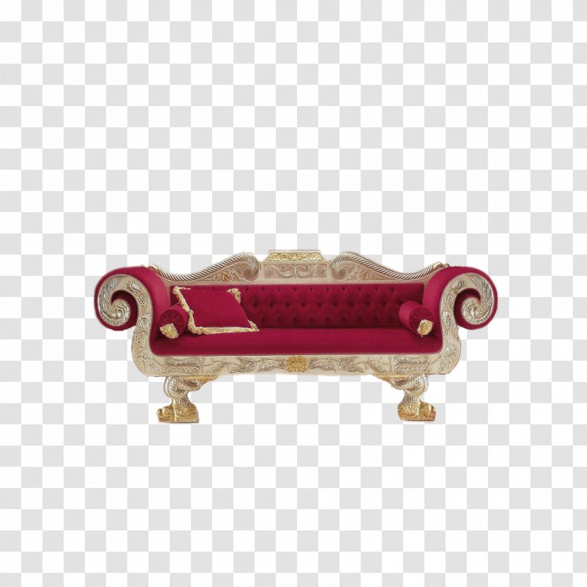 Couch Furniture Daybed - Pillow - Red Sofa Transparent PNG