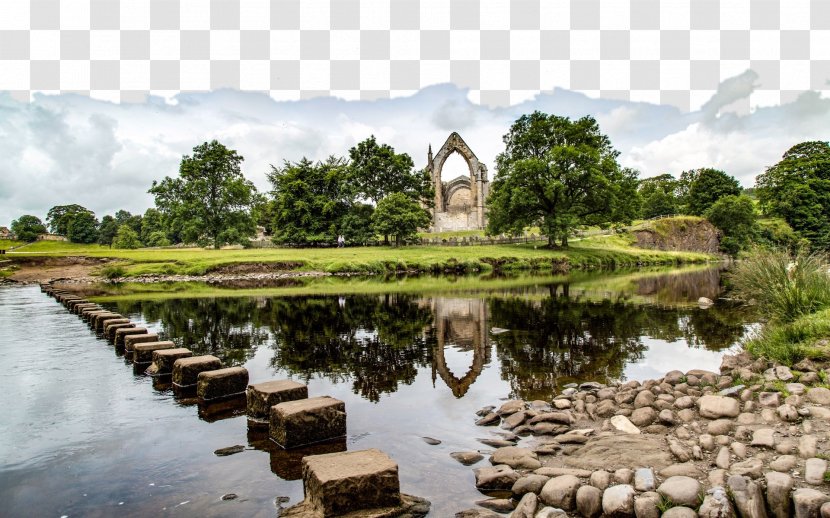 Bolton Abbey Embsay River Wharfe U4ecau751fu9047u898bu4f60 - Bank - England Four Transparent PNG