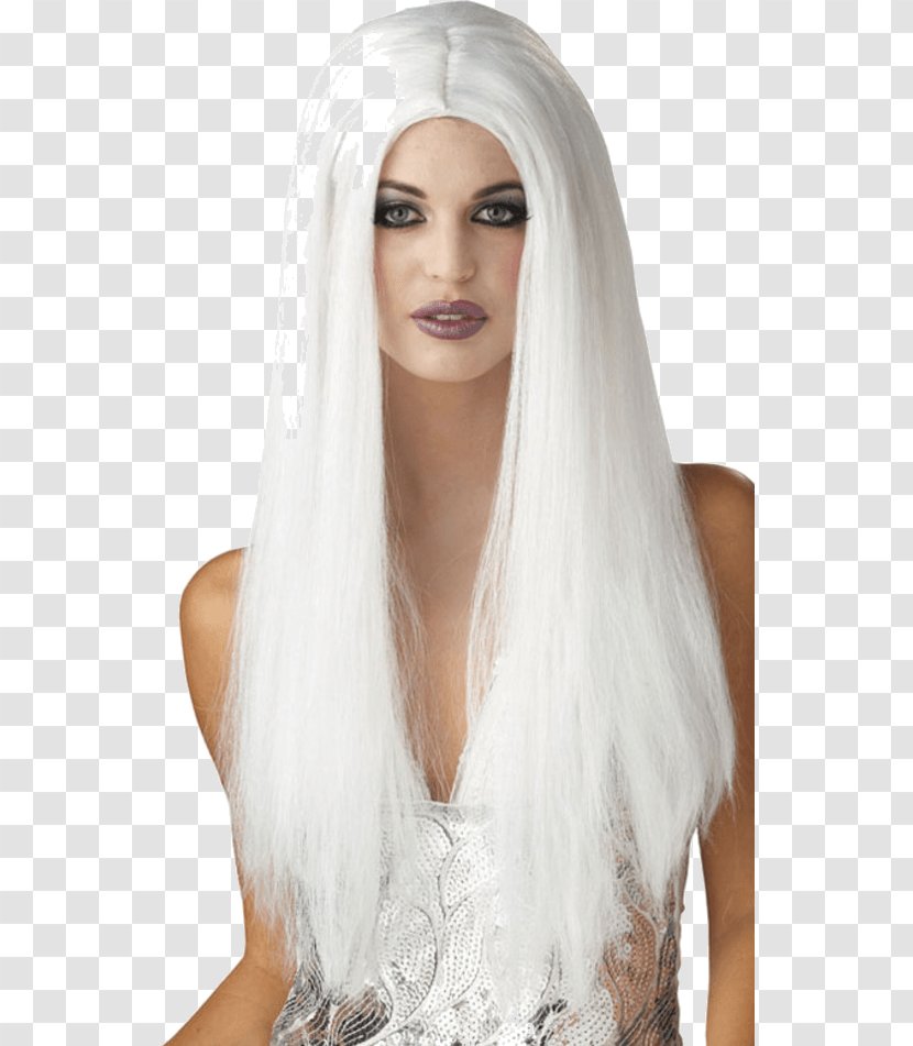 Wig Costume Party White Dress - Bridal Accessory Transparent PNG