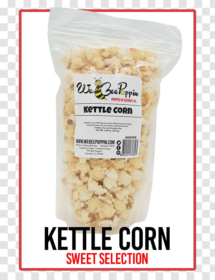 Popcorn Kettle Corn Food Savoury Breakfast Cereal Transparent PNG