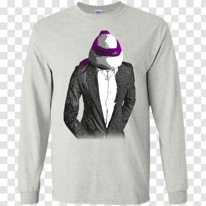 Long-sleeved T-shirt Hoodie Clothing - Top - Purple Suite Transparent PNG