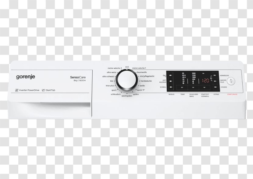 Washing Machines Gorenje WA7860 Waschmaschine Gore WaMa WA6440P APlusPlusPluswh P/N 437816 GORENJE W8.6ECO A+++ - Multimedia - Waschwirkungsklasse Transparent PNG