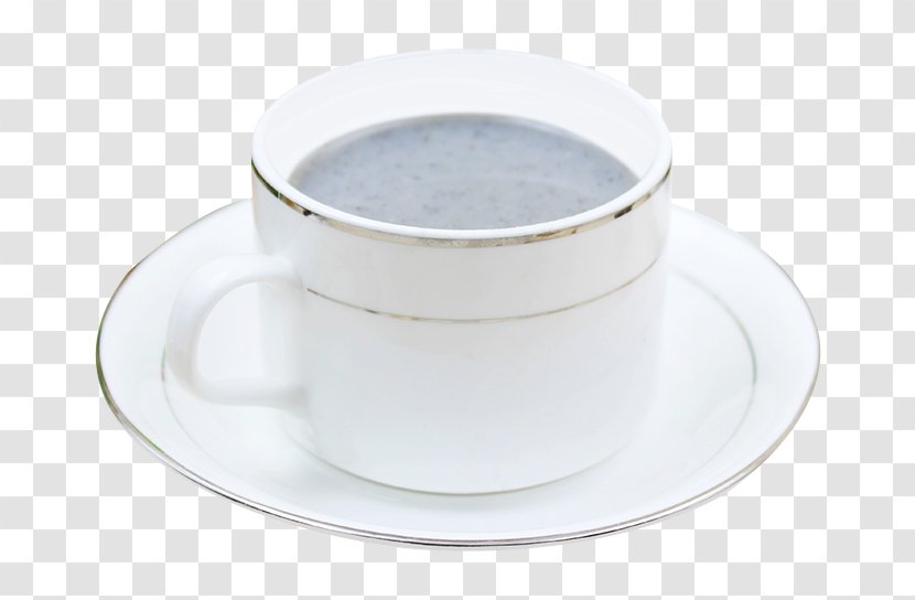 Tea Coffee Cup Porcelain Saucer Mug - Drinkware - Red Dates Black Sesame Paste Transparent PNG
