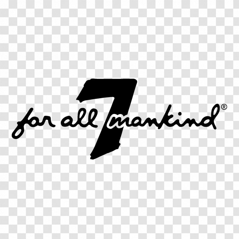 7 For All Mankind Denim FAM London Regent Street Jeans - Black And White - Hilfiger Transparent PNG