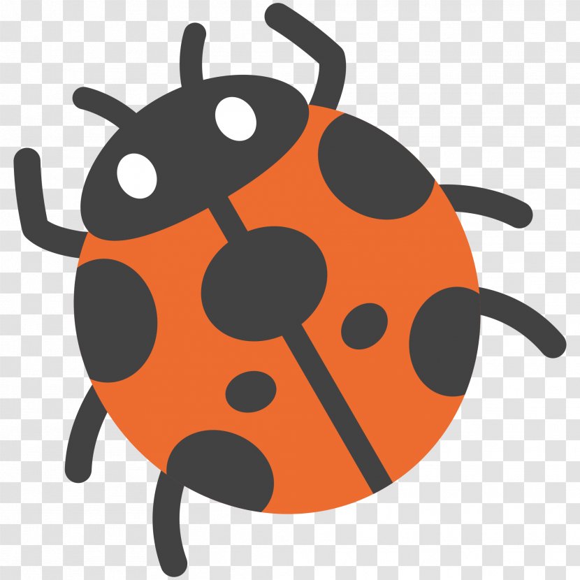 Emoji Ladybird Unicode Animal Android Nougat - Cartoon - Ladybug Transparent PNG