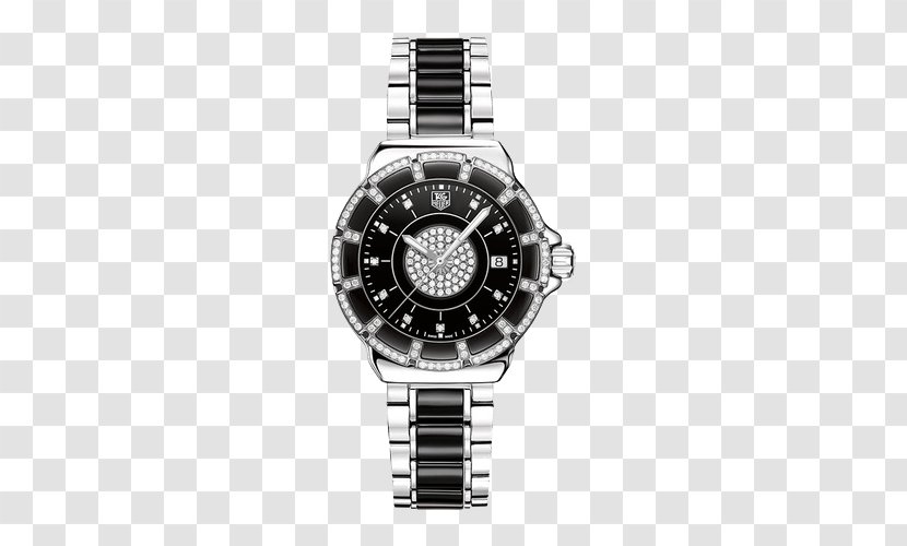 TAG Heuer Watch Diamond Quartz Clock Luneta - Strap - Ladies F1 Series Transparent PNG