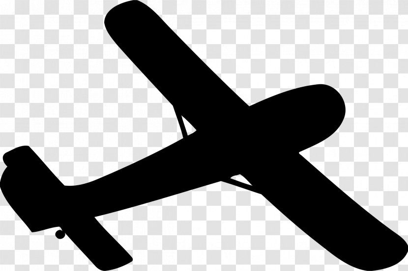 Airplane Aircraft Silhouette Clip Art - Glider - Plane Transparent PNG