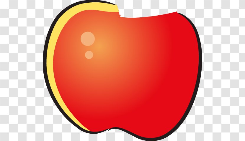Heart Fruit Clip Art - Frame - Painted Red Sweet Apples Transparent PNG