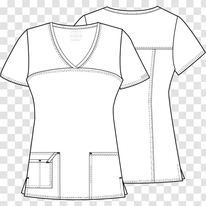 T-shirt Dress Uniform Sleeve Outerwear - Clothing - Cherokee Transparent PNG