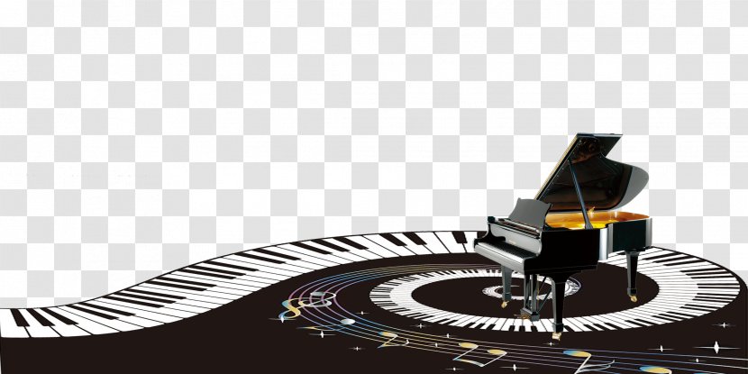 Piano Download - Tree - Hand-painted Black Transparent PNG
