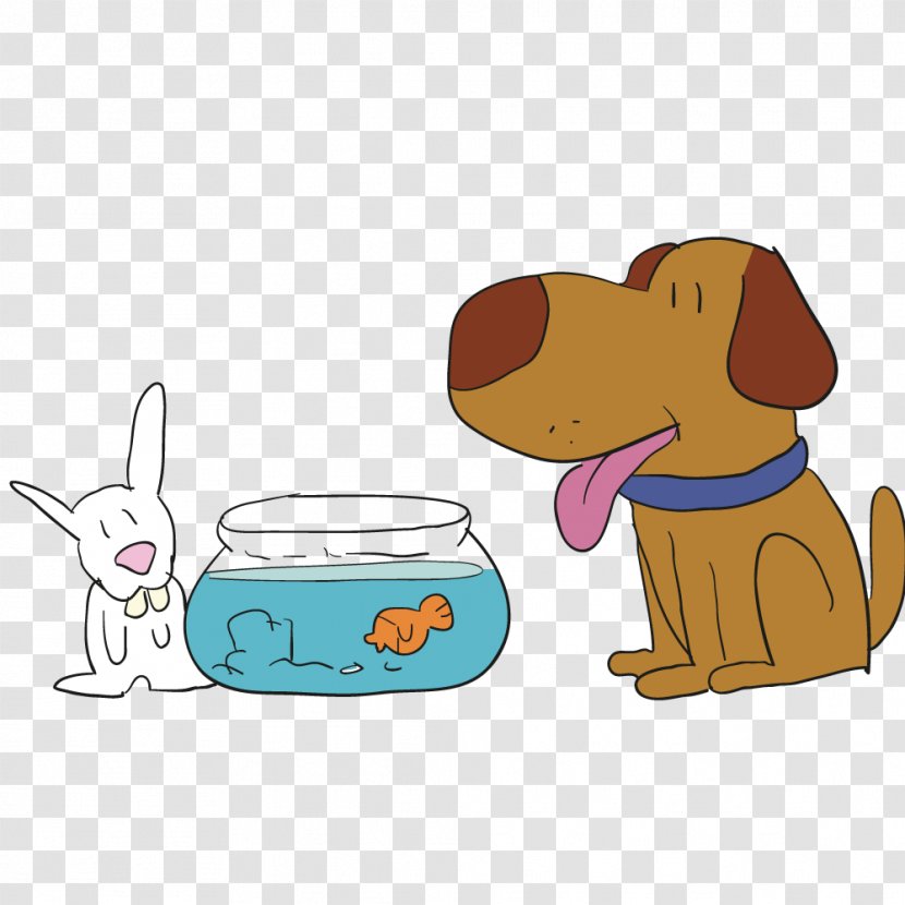 Vector Aquarium And Dog - Carnivoran - Puppy Transparent PNG