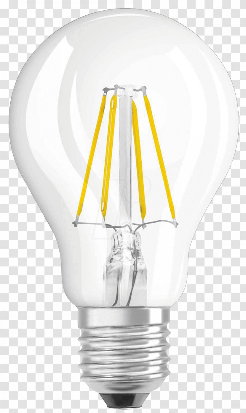 Edison Screw LED Lamp Incandescent Light Bulb Filament - Bayonet Mount Transparent PNG