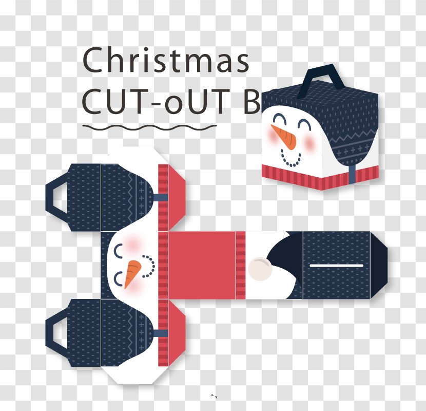 Paper Santa Claus Box Christmas Gift Wrapping - Heart - Vector Fight Off The Tray Transparent PNG