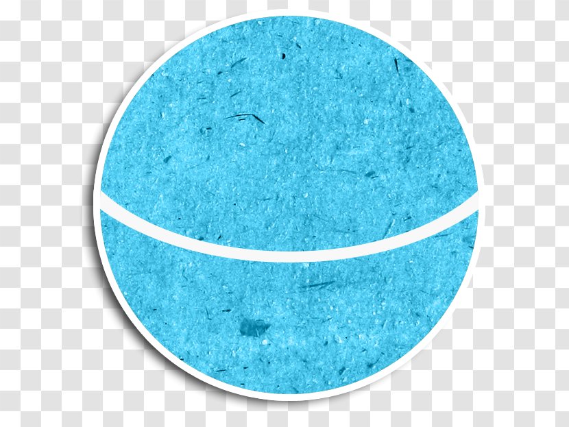 Turquoise Circle - Azure - Paper Toys Transparent PNG