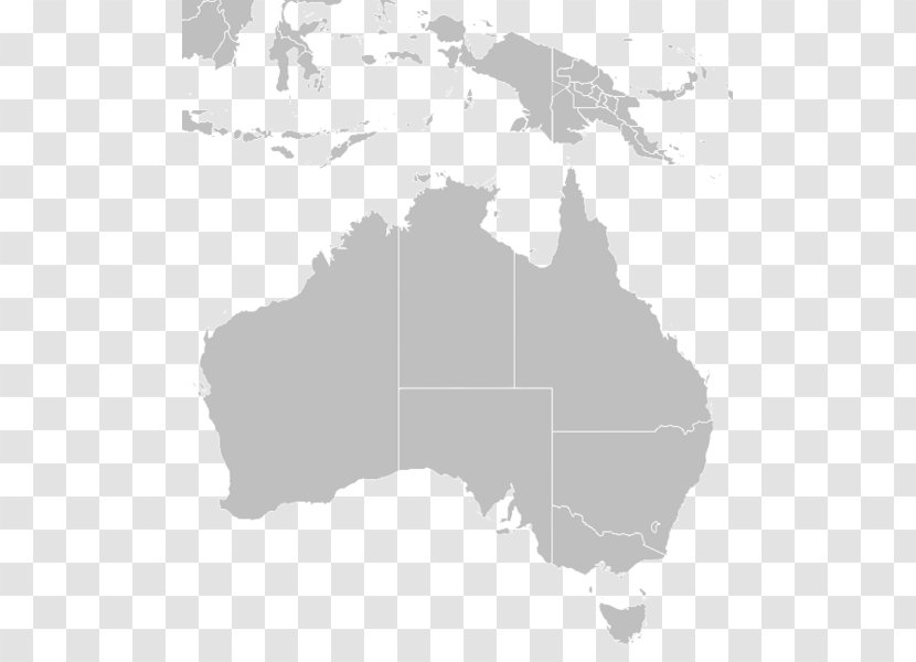 Australia Blank Map - World - Of Transparent PNG