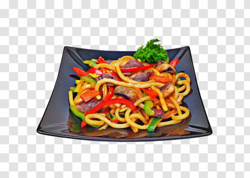 Chinese Food - Fried Noodles - Side Dish Transparent PNG