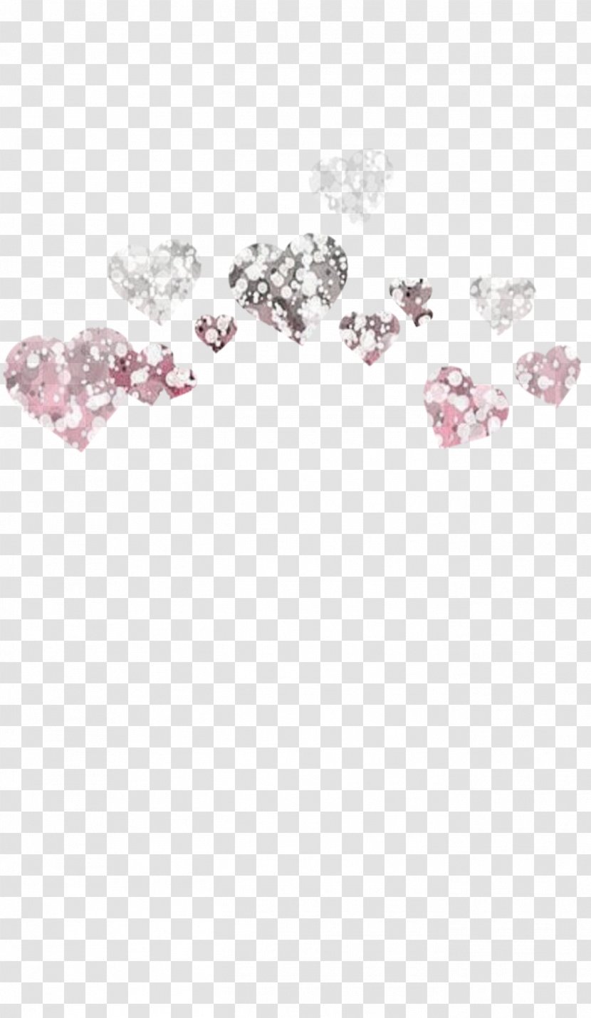 Body Jewellery Pink M Heart Font - Glitter Crown Transparent PNG