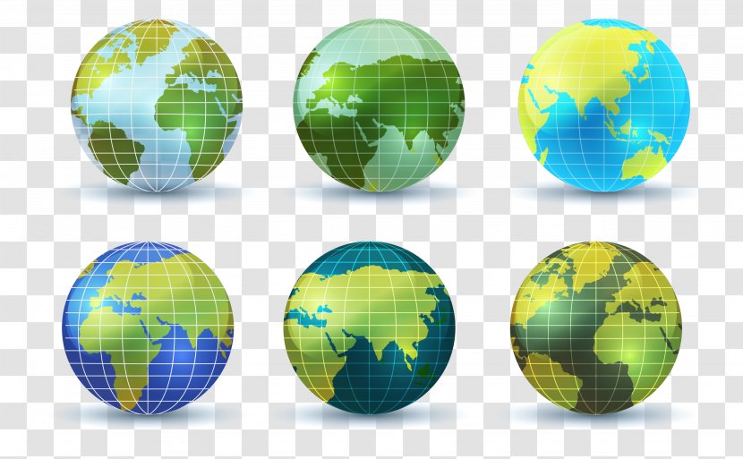 Earth Globe World Map Euclidean Vector - Geography - Exquisite Transparent PNG