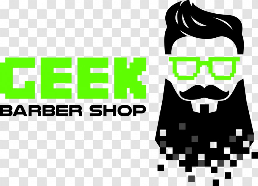 Geek Barber Shop Moustache Cabelo Beard - Nerd Transparent PNG