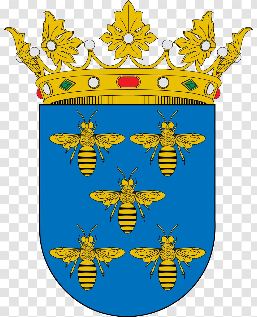 Spain Coat Of Arms Field Escut De Benimarfull Escutcheon - Del Toro - Abeja Insignia Transparent PNG