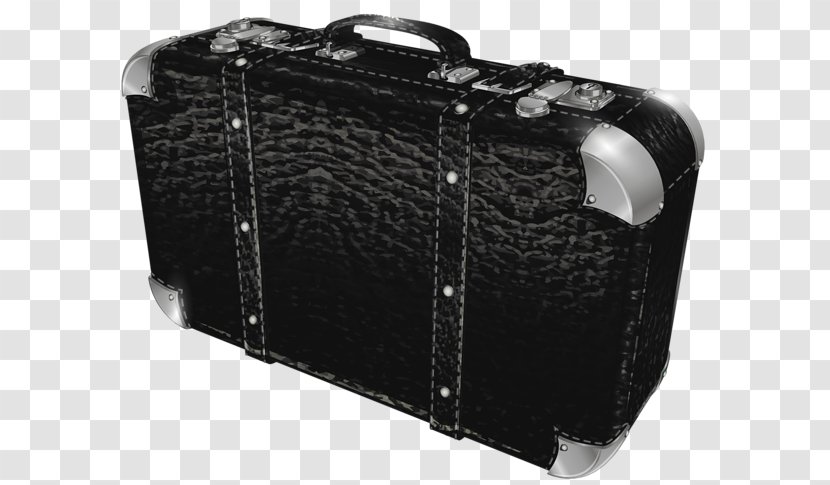 Briefcase Travel Clip Art - Black - Bags Transparent PNG