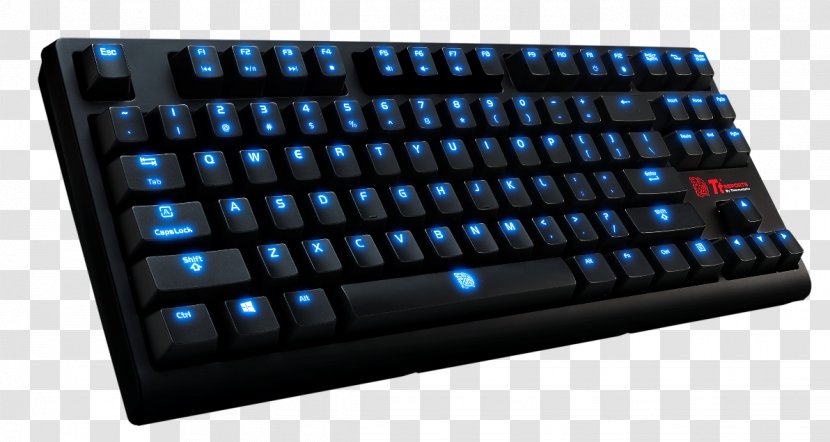 Computer Keyboard Thermaltake Gamer ESports Switch - Component - Poseidon Gaming Mechanical Transparent PNG