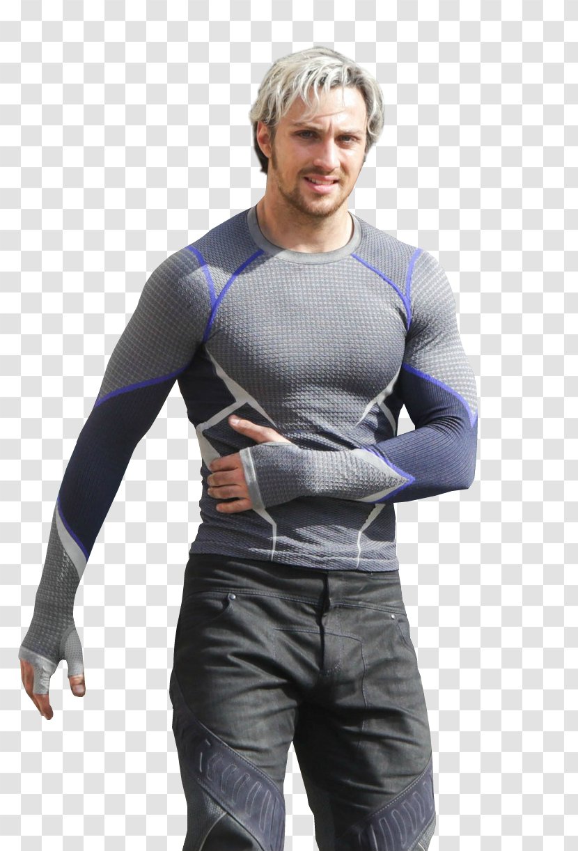 Aaron Taylor-Johnson Quicksilver Wanda Maximoff Avengers: Age Of Ultron Marvel Cinematic Universe - Wetsuit - Avengers Transparent PNG