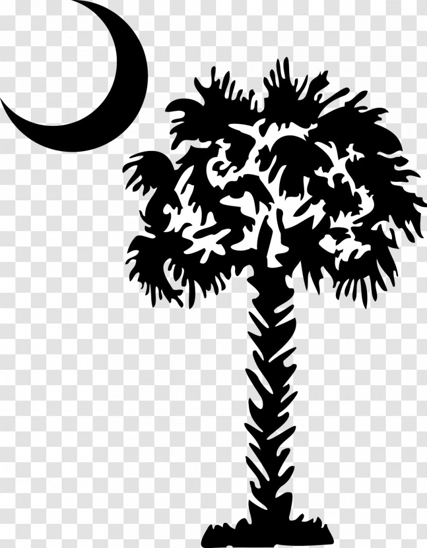 Palmetto Sabal Palm Flag Of South Carolina Clip Art - Cliparts Transparent PNG