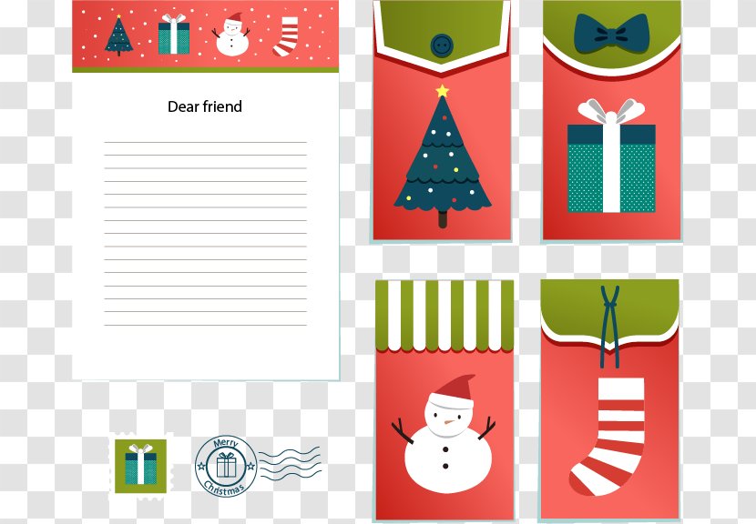 Christmas Letters Set - Green Transparent PNG