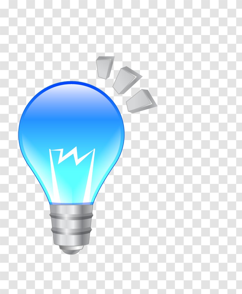 Incandescent Light Bulb Lamp - Electric - Blue Transparent PNG